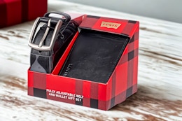 Get Ready for Father's Day: Levi's Wallet and Belt Gift Set, Now $22 (Reg. $70) card image