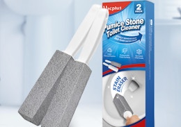 Pumice Stone Toilet Brush 2-Pack, as Low as $7.19 on Amazon card image
