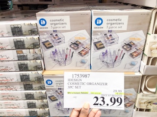 costco idesign 3 piece cosmetic organizer set