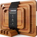 Astercook Bamboo Cutting Board Set