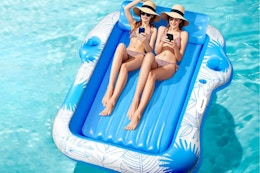 Inflatable Pool Lounger Float, Just $27.49 After Amazon Promo Code card image