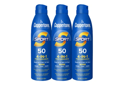 Coppertone Sunscreen Spray 3-Pack