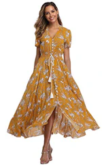 Women's Floral Maxi Dress