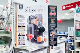 ninja slushie sitting on a target shelf