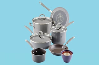 a 14-piece rachael ray cookware set