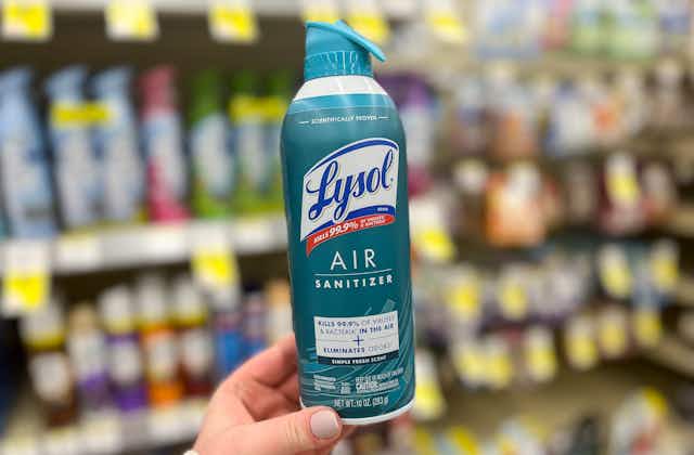 Lysol Air Sanitizer Spray 3-Pack, Just $18.54 on Amazon card image