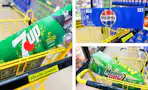 dollar general pepsi, mountain dew, 7up 3-photo collage
