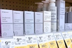 area shot of walgreens dupe skincare products