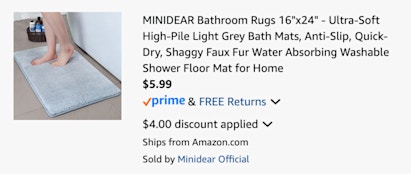 cart bath mat
