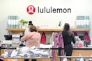people checking out at lululemon outlet store