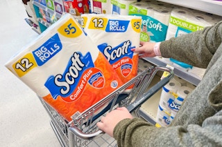 scott toilet paper in walgreens cart