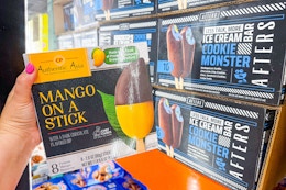 New at Costco: $15.49 Cookie Monster Ice Cream and $12.99 Mango on a Stick card image