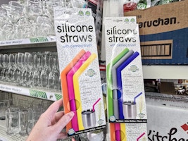 Silicone Straws and Cleaning Brush