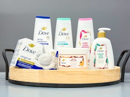 dove body products sitting together at walmart