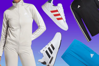 Adidas Women’s Court Alpha Shoes, Adidas Women’s Jacket, Adidas Men’s Racer Shoes, Adidas Men’s Jacket