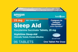 Amazon Basic Care Sleep Aid, as Low as $6.56 With Subscribe & Save card image