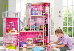 Bestselling Wooden Dollhouse, Now $62.50 at Walmart (Reg. $125) card image