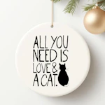 Cat Christmas Ornament