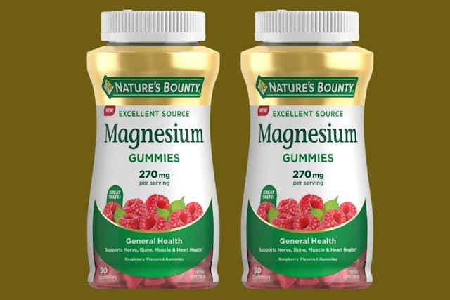Get 180 Nature's Bounty Magnesium Gummies for as Low as $11.89 on Amazon card image