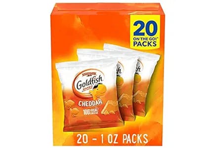 Goldfish Cheddar Cheese Crackers 20-Pack