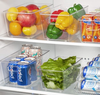 Vtopmart Clear Plastic Pantry Organizer Bins