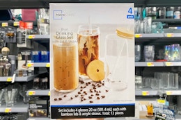 Only at Walmart: Bestselling $8 Glass Tumbler 4-Pack (Will Sell Out) card image