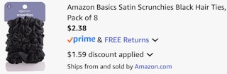 amazon-amazon-basics-silk-scrunchies-cart