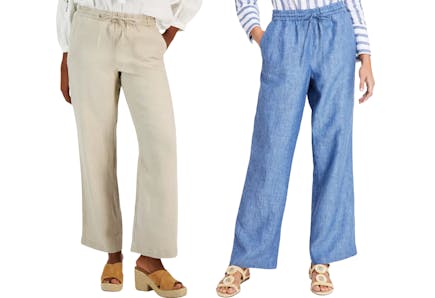 Charter Club Women's Linen Pants