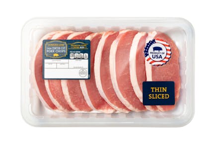 Thin-Sliced Pork Chops, per lb
