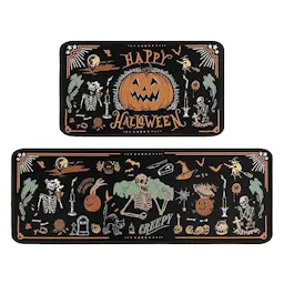 Halloween Kitchen Rug Set