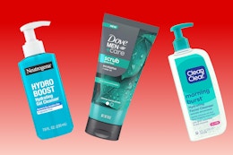 face wash on a gradient