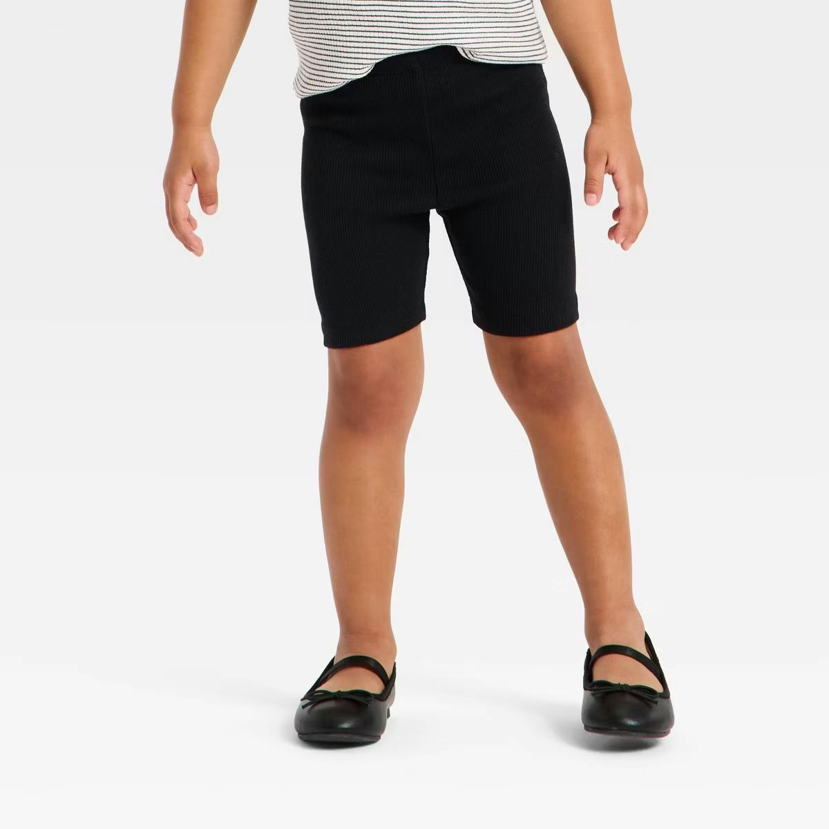 Cat and Jack Toddler Girls' Ribbed Bike Shorts