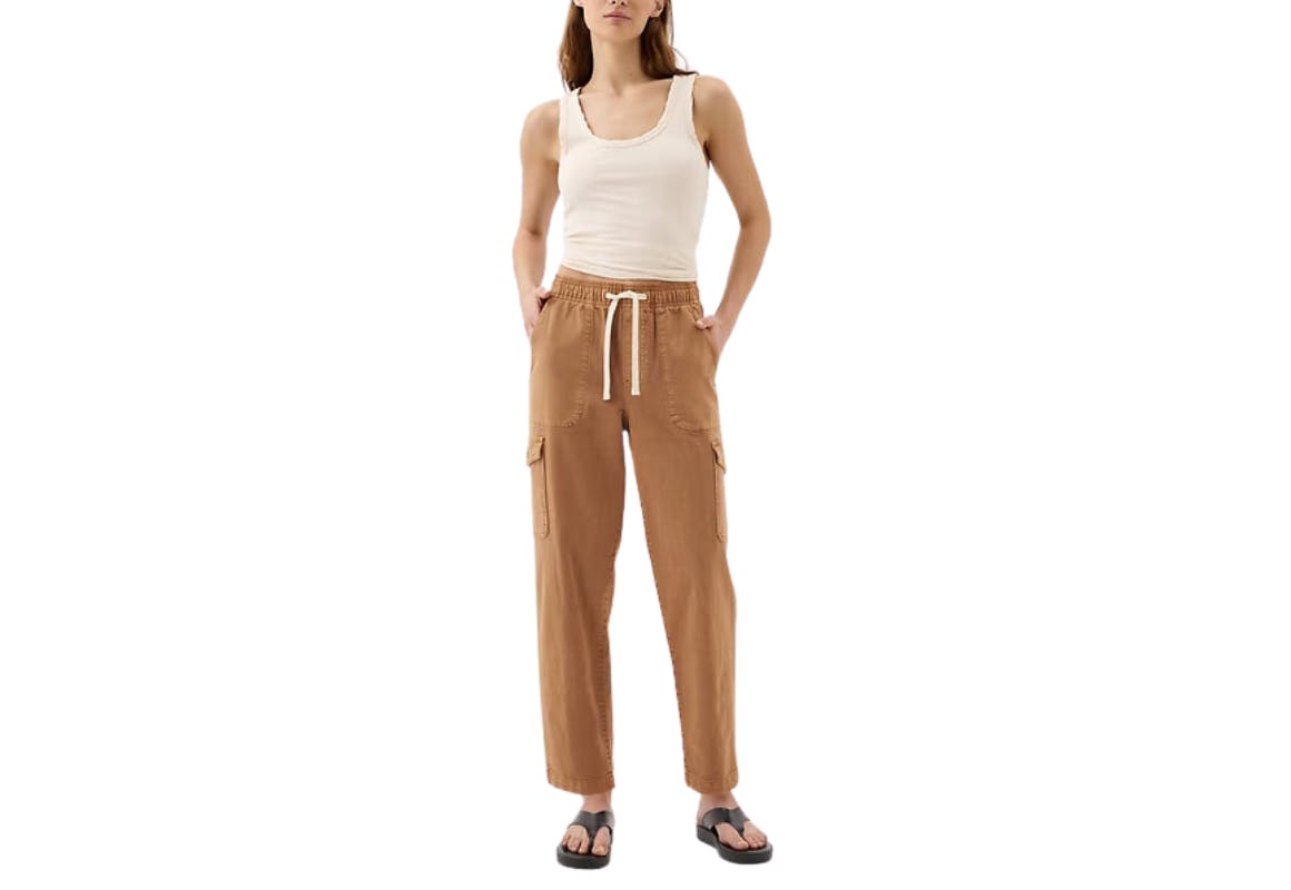 Mid Rise Easy Cargo Jeans