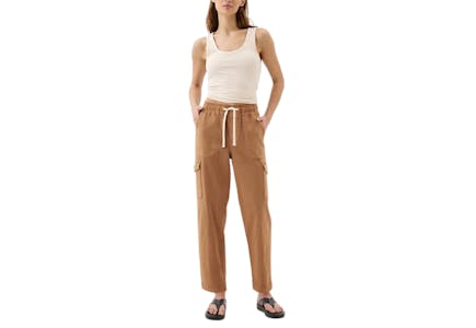 Mid Rise Easy Cargo Jeans