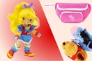 Doll, fanny pack & Disney toddler slippers