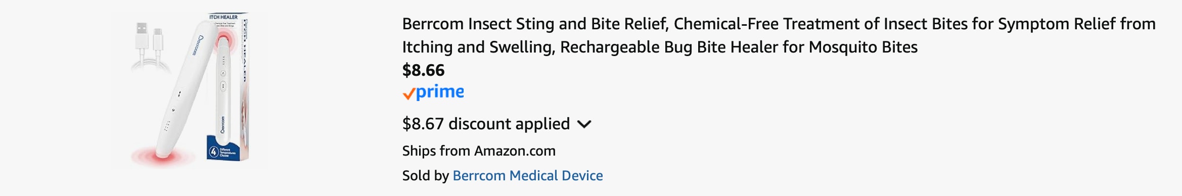 Amazon Rechargeable Insect Bite Relief 2025 2