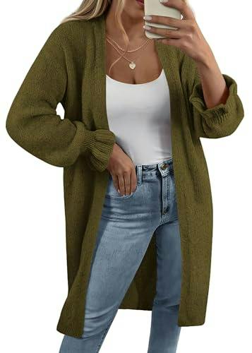 KIRUNDO Women's Long Cardigan