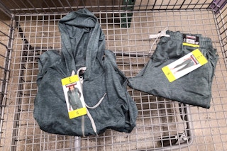 costco kirkland signature hoodie and jogger in cart