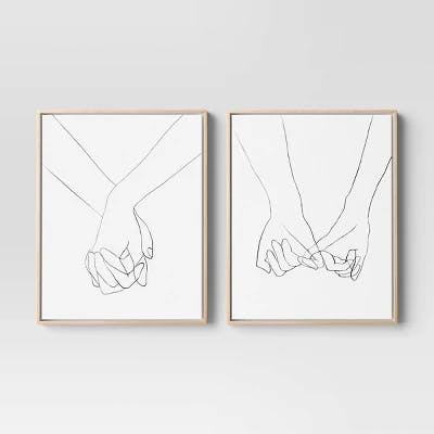 Threshold Hands Framed Canvas