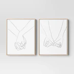 Threshold Hands Framed Canvas