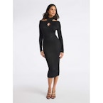 Women's Twist Front Sweater Dress