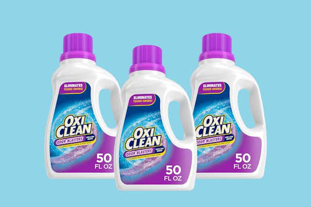 OxiClean Stain Remover — Get 3 Bottles for $10.45 on Amazon card image