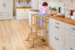 Cosyland Toddler Kitchen Step Stool B08RD8V8X1