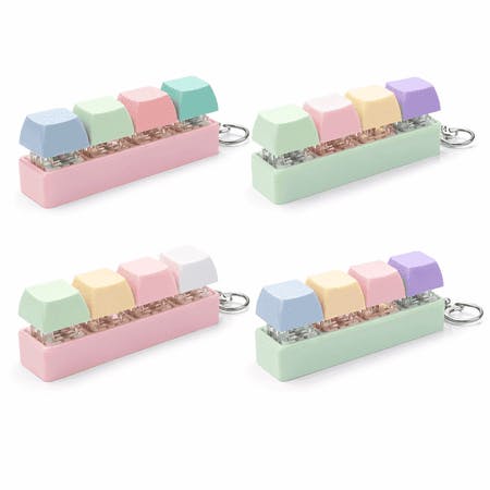 Clicky Key Press Fidget Keychains