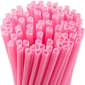 Reusable Heart-Shaped Straws