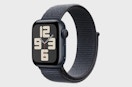 a light beige and pearl Apple watch