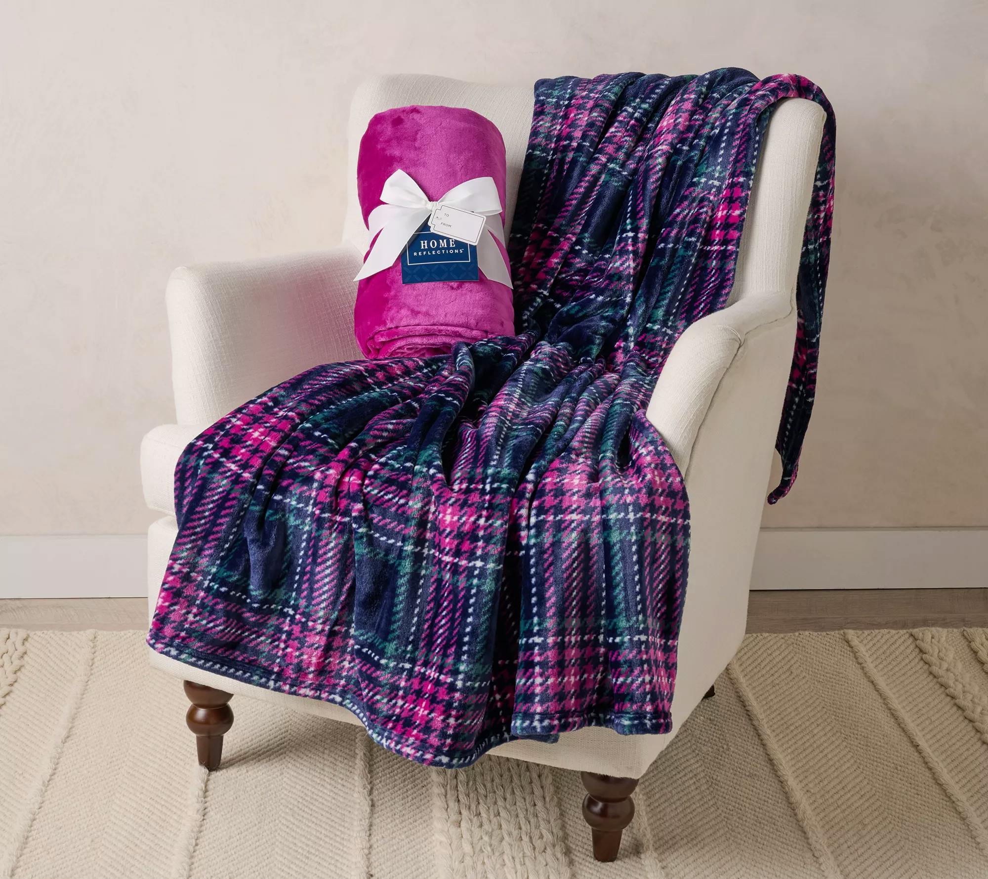 Home Reflections Holiday Throw 2-Pack