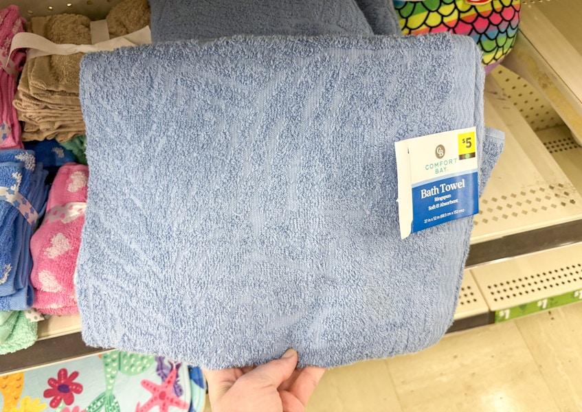 dollar general comfort bay bath towel