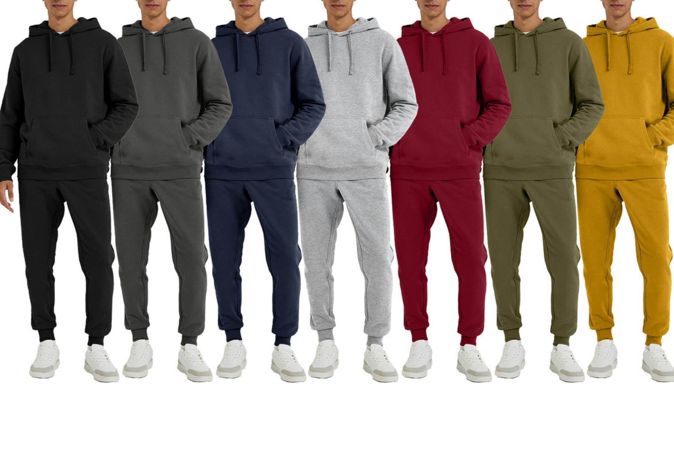 Men's Zip-Up Hoodie and Matching Sweatpants Set, Only $27.99 Shipped ...