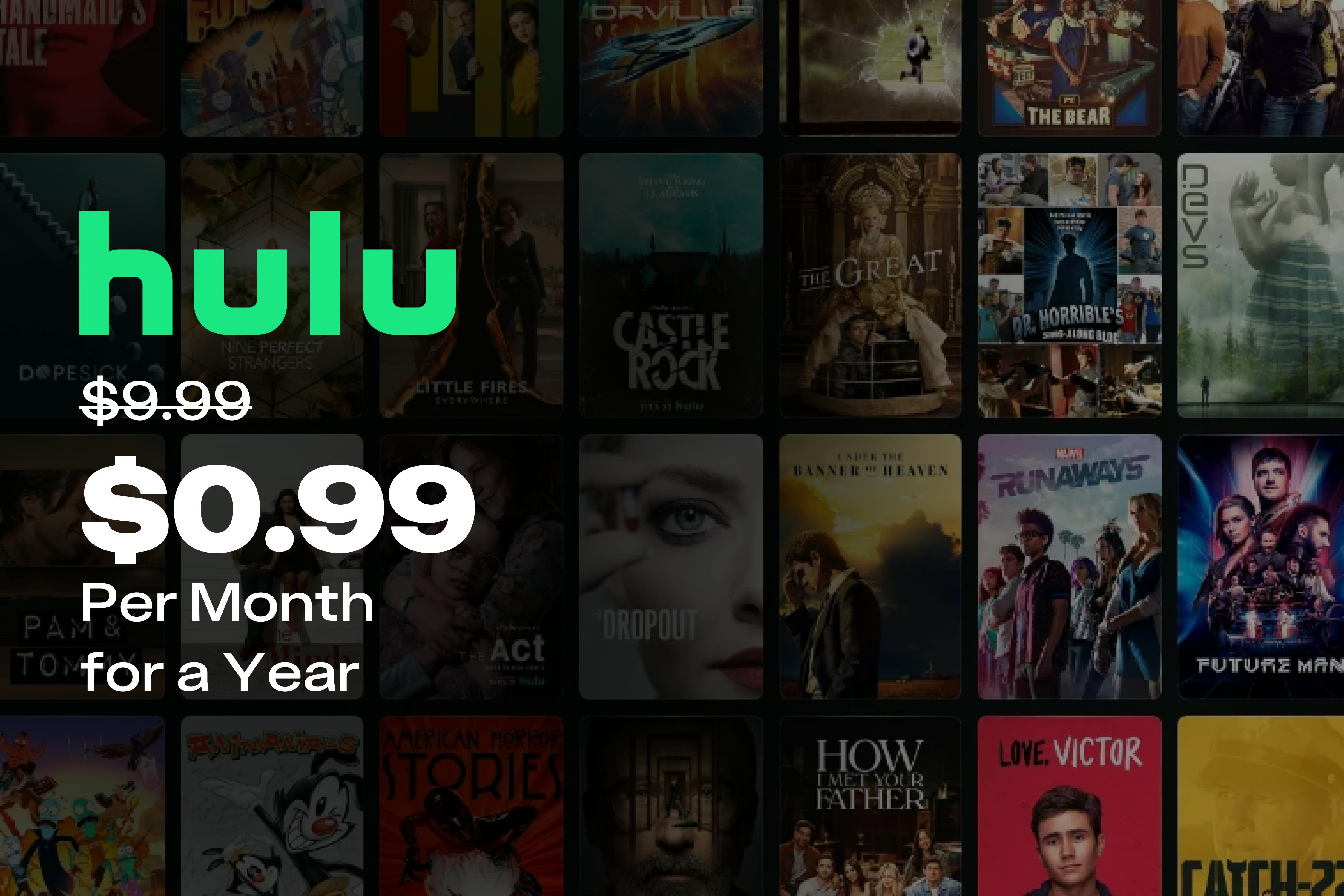 Hulu Black Friday Deal Pay Just 0.99 Per Month for 1 Year The Krazy